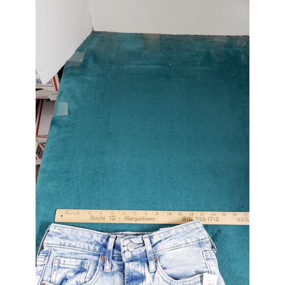 Old Navy Jeans Size 0 Womens Blue Fray Hem Stretch High Rise OG Straight NWT - Picture 10 of 14